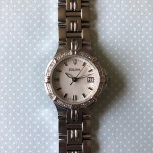 Bulova watch with genuine diamonds